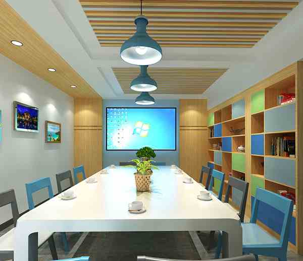 廣西中信科技公司信息科技行業辦公室裝修施工案例--燦源裝飾