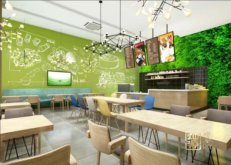 韓美滋咖啡店設計裝修案例-燦源裝飾